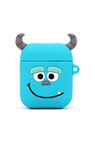 E2M Apple Uyumlu AirPods 1-2 KILIF DEV MONSTER MAVİ