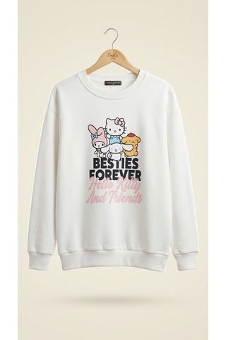 Emila Kids Hello Kitty Kız Çocuk Sweatshirt Beyaz