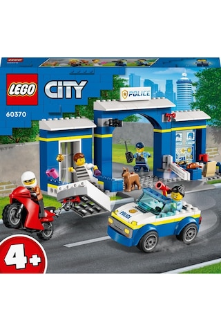 LEGO® City Polis Merkezi Takibi 60370 4+ Yaratıcı Oyuncak Yapım Seti (172 Parça)