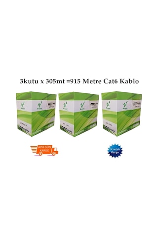 3 Top 905 Metre Versatile Cat6 Ethernet Kablosu