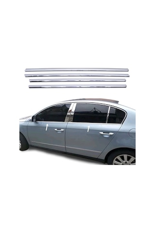 Vw Passat B6 Krom Cam Alt Çıta 4 Kapı P.çelik 2005-2011 Arası