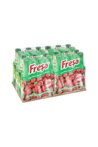 Freşa Çilek Aromalı Doğal Zengin Mineralli Gazlı İçecek 4'lü 6 x 200 ML