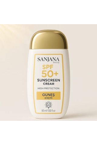 Sanjana Beauty Güneş Koruyucu Krem SPF50+ 50 ML