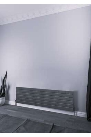 Warma Teos Yatay Çelik Radyatör 1400x445 Pütürlü Beyaz Ral 9016