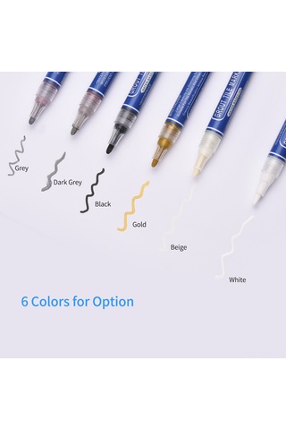 Honmex Beyaz Seramik Grout Marker - Nem, Su Ve Kirlilik Koruyucu, Toksiksiz, Düşük Koku, Çevre Dostu Gümüş