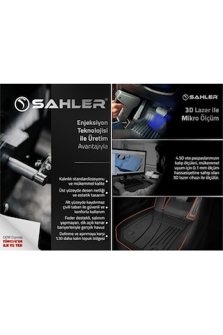 Sahler Peugeot E-3008 Elektrikli 2024+ 4,5d Havuzlu Paspas