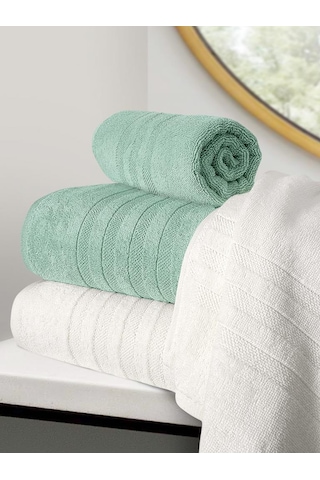 Lavinda 4 Lü Banyo Havlu Seti 70x140 Mint