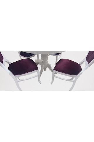 Masa Sandalye Takımı Ihlamur Baba Ayak Model Mdf Tabla 100 Cm Açıl El Yapımı