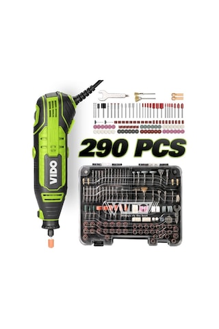 Vido Wd010710185 Elektirkli 6 Kademe Mini Taşlama Seti 290 Parça