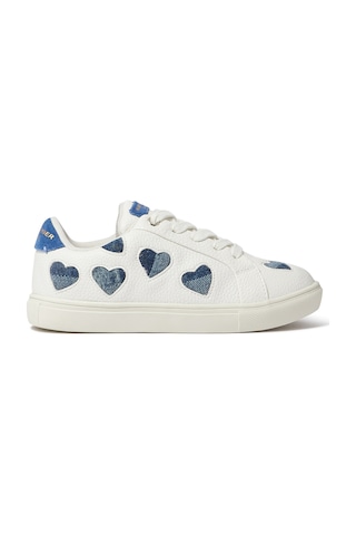 Kurt Geiger Çocuklar Için Sevimli Deri Spor Ayakkabılar Off White
