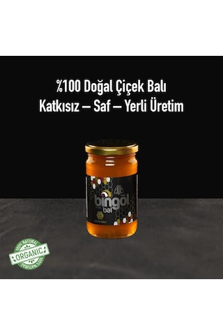 Bingöl Süzme Çiçek Balı Cam Kavanoz Naturel 360 G