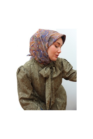 Silk Home Twill İpek Eşarp 11455-42 Mor, Lila, Turuncu, Yeşil