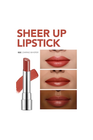 Flormar Sheer Up Yarı Transparan & Parlak Bitişli Nemlendirici Ruj 022 Daring Whisper