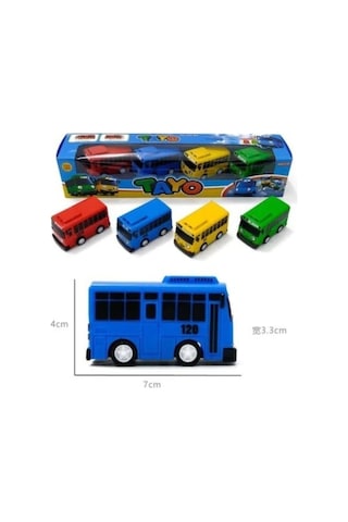 Tayo Otobüs 4 Lü Çek Bırak Set