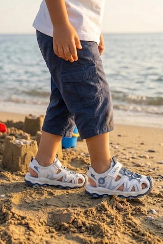 In Step Piona Erkek Çocuk Deniz Ve Sahil Sandaleti - Mavi / Beyaz