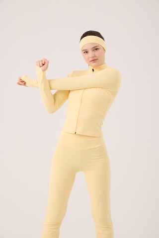 Holly Lolly Parmak Detaylı Fermuarlı Fabiola Ceket Sarı
