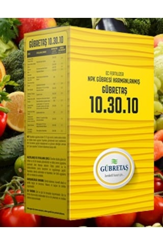 Gübretaş 10-30-10 Ağaç Bitki Meyve Sebze Çiçek Npk Gübresi 1 KG