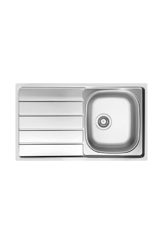 Ukinox Hs 86 Düz Sol Damlalıklı Çelik Evye Inox