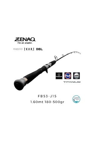 Zenaq Fokeeto Dbl Fb53-j15 İkari 1.60mt 180-500gr 1p Tetikli Jigging Kamış Standart