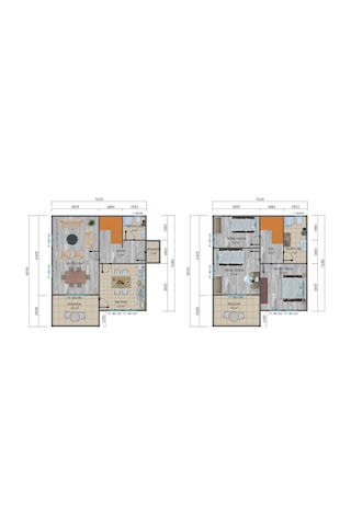 128 M2 Çift Katlı Prefabrik Ev