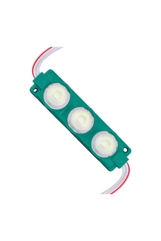 12v Parmak Lamba 3-ledli Mercekli Yeşil 74 20 Mm