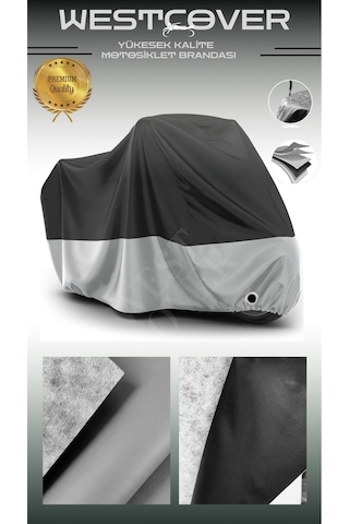 Kanuni Windys 150 Lx Uyumlu Yüksek Kalite Vinlex Motosiklet Brandası,örtüsü Gri Siyah