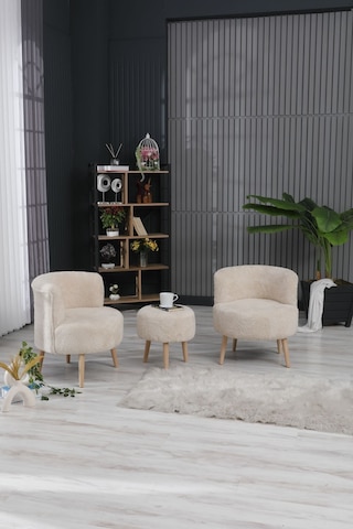 Harmony Puffy Çay Seti Koltuk Takımı Cafe, Ofis, Balkon, Yazlık, Teras, Bahçe Çok Renkli