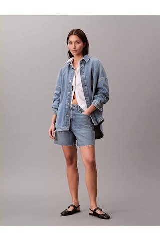 Calvin Klein Bayan Kot Gömlek Lv047e753g 3ns Mavi Mavi