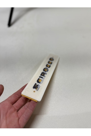 Volkswagen Scirocco Krom Bagaj Yazısı Logosu Arması 3m 3d Abs