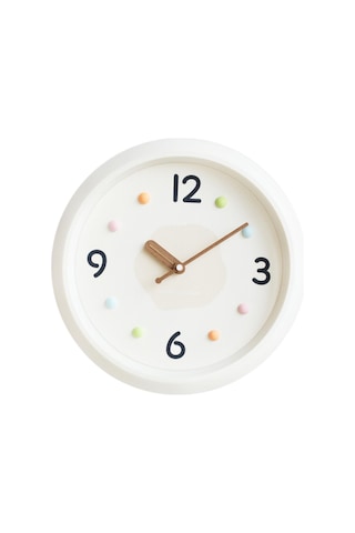 Homyl Modern Duvar Saati Dekoratif Saat Yuvarlak Minimalist Haki