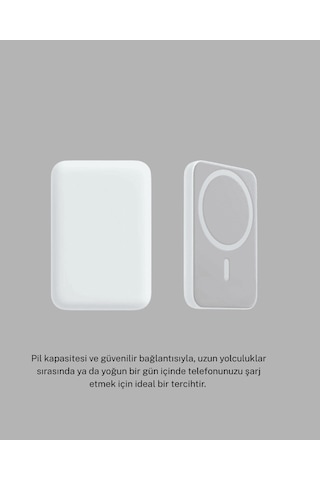 Magsafe Kablosuz Hızlı Şarj Taşınabilir Güç Bankası Çok Renkli