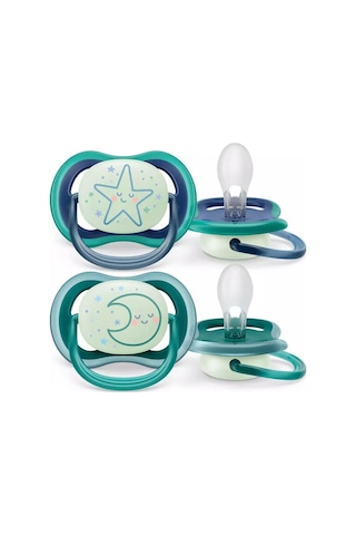 Philips Avent Ultra Air Gece 2'li Emzik 6-18 Ay Yıldız Ay Yeşil
