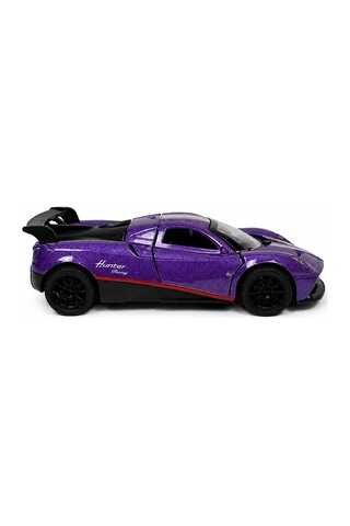 Mor Metal Süper Spor Oyuncak Araba Martı Kapılı Açılır 1:64 Çek Bırak Model Araç