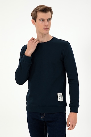 U.S. Polo Assn. Erkek Regular Fit Bisiklet Yaka Lacivert Sweatshirt 50293471-VR033
