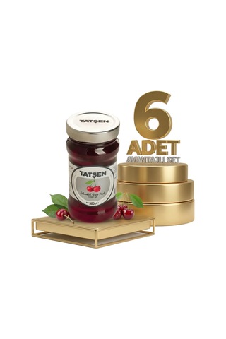Tatşen Cam Reçel Vişne 6x380 Gr