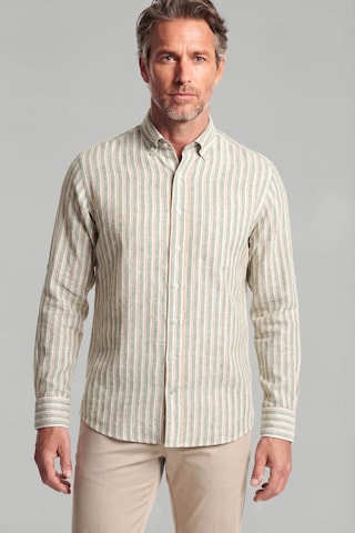 Bisse Regular Fit Paşa Yaka Pamuk Keten Yeşil Erkek Gömlek Gmktn3ps224008 D47 Yeşil