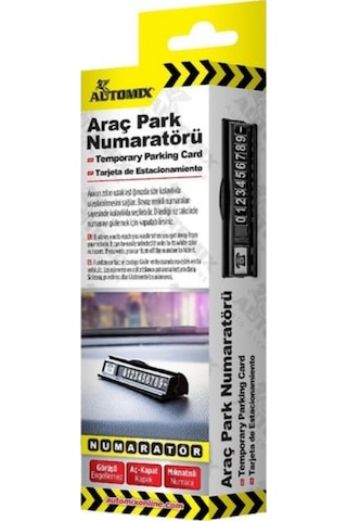Automix Araç Park Numaratörü 1 Adet