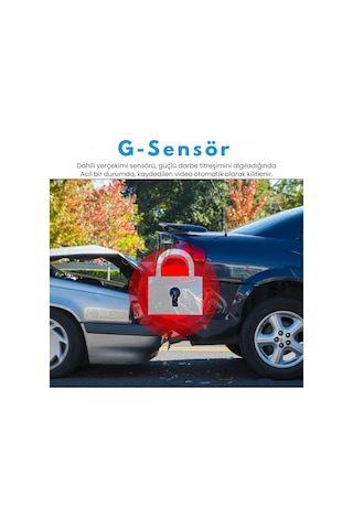 4k Wıfı Gps 24 Saat Park Modu Özellikli Ekransız Dashcam Kamera