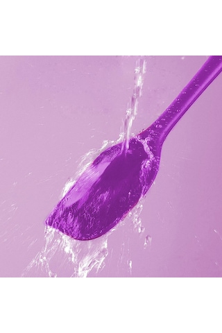 Mor Silikon Spatula Isıya Dayanıklı Yanmaz Yapışmaz Çizmez 27cm