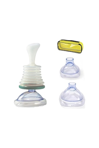 Yifomall Ev İçi Taşınabilir Boğulma İlk Yardım Seti - Solunum Eğitimi İçin Akciğer Hacmi Egzersiz Cihazı