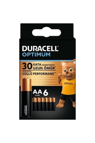 Alkalin Aa Pil 1.5v, 6'lı Paket, Uzun Süreli Enerji Sağlar