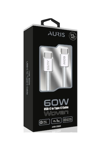 Auris ARS-C858 60 W Usb-c To Usb-c Şarj Kablosu