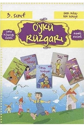 Öykü Rüzgarı 3. Sınıflar İçin 10 Kitap Set - Her Kitap Tek Öyküden Oluşur