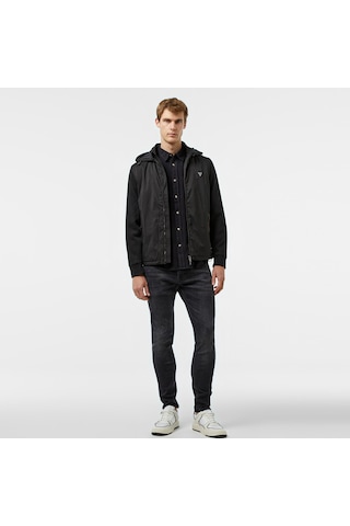 Guess Knitted Windbreaker Warm Touch 186 Erkek Siyah Rüzgarlıkdüzm4yl27wedj0