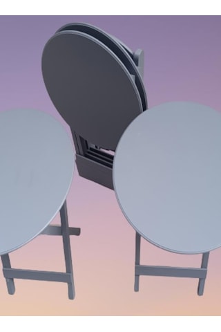 1448bng90133çanta Zigon Sehpa Oval Model Dörtlü Ahşap Mdf Gri Renk Uyumu Kutu Sevk El Yapımı