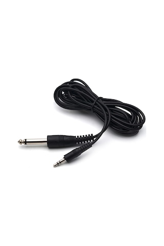 3.5 mm TRS Stereo Erkek - 1/4 (6.35 mm) TS Mono Erkek Ses Kablosu