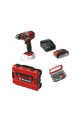 Einhell TP-CD 18/50 Li-I Bl Solo Akülü Vidalama Seti + 1 x 2.5 Ah Starter Kit Bits Uç Ve Çanta Dahil