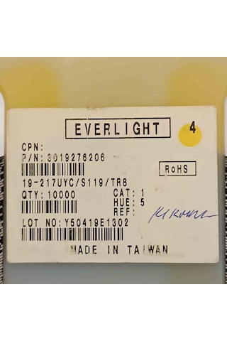 3019276206 Kırmızı Smd Everlıght Led Opto 143 Adet