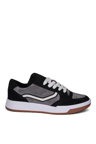 Zacoz Çocuk Yetişkin Unisex Günlük Spor Ayakkabı 36-40 Numara Sneaker Siyah - Füme