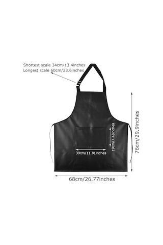 Su Geçirmez Önlük Bir Büyük Cepli Ayarlanabilir Yağ Geçirmez Önlük Siyah-2 Paket, Diğer